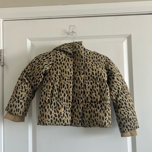 Crewcuts Leopard Print Coat 4-5 - Picture 2 of 9
